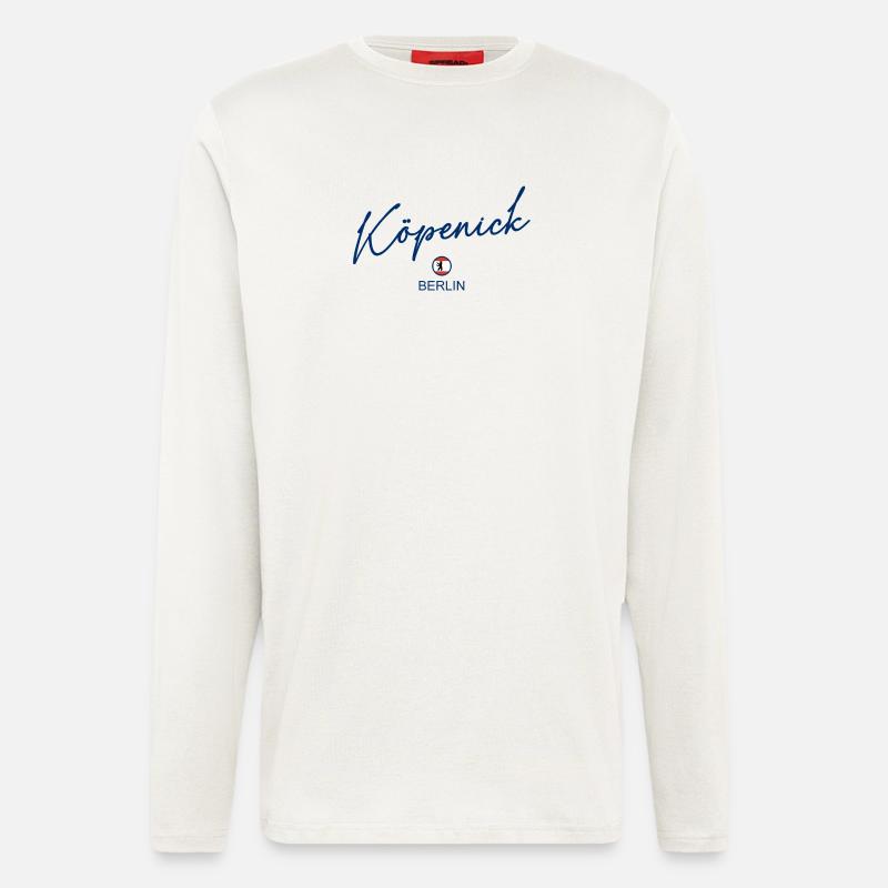 Köpenick - Berlin Flagge - Berliner Bär - Langarmshirt - made by SPREAD - OFF WHITE