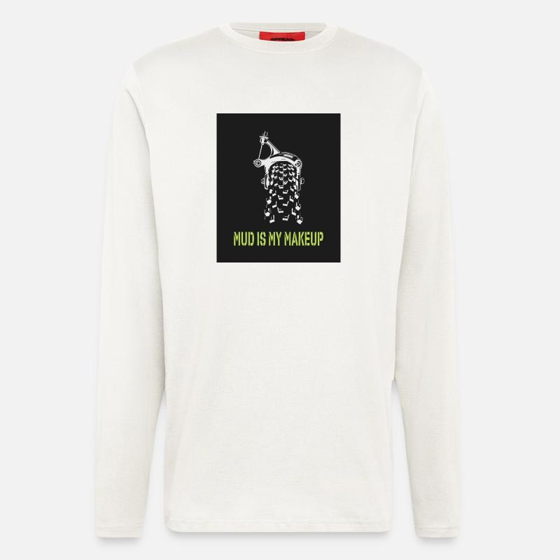 Mud is my Makeup - Langarmshirt - made by SPREAD  - OFF WHITE