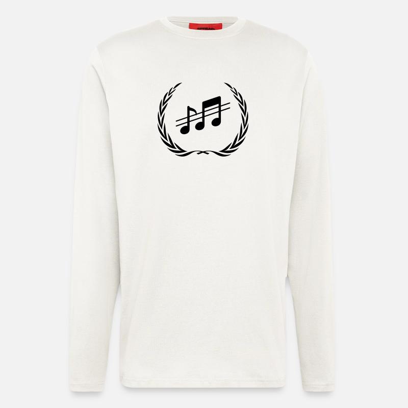 Music Notes Wreath - Longsleeve - made by SPREAD  - OFF WHITE