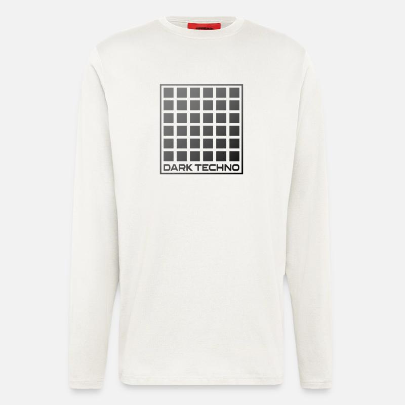 Dark Techno Grid - Longsleeve - made by SPREAD  - OFF WHITE
