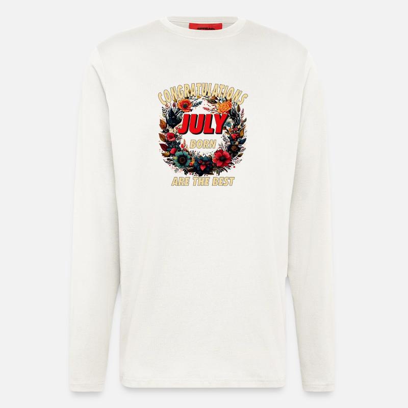 CONGRATULATIONS JULY - Langarmshirt - made by SPREAD  - OFF WHITE