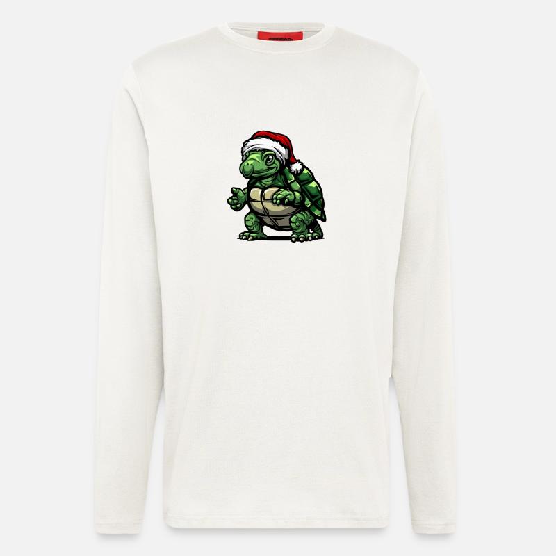 Turtle Christmas - Longsleeve - made by SPREAD  - OFF WHITE