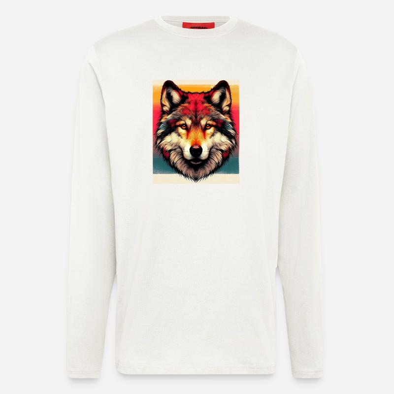 Wolf - Langarmshirt - made by SPREAD  - OFF WHITE