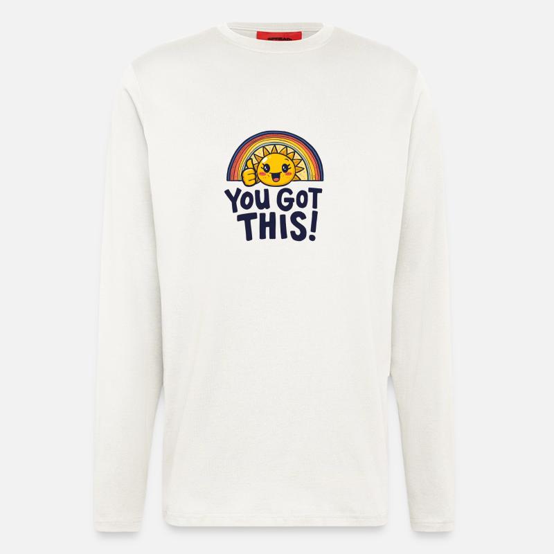 Sunshine Boost, du schaffst das. - Langarmshirt - made by SPREAD  - OFF WHITE