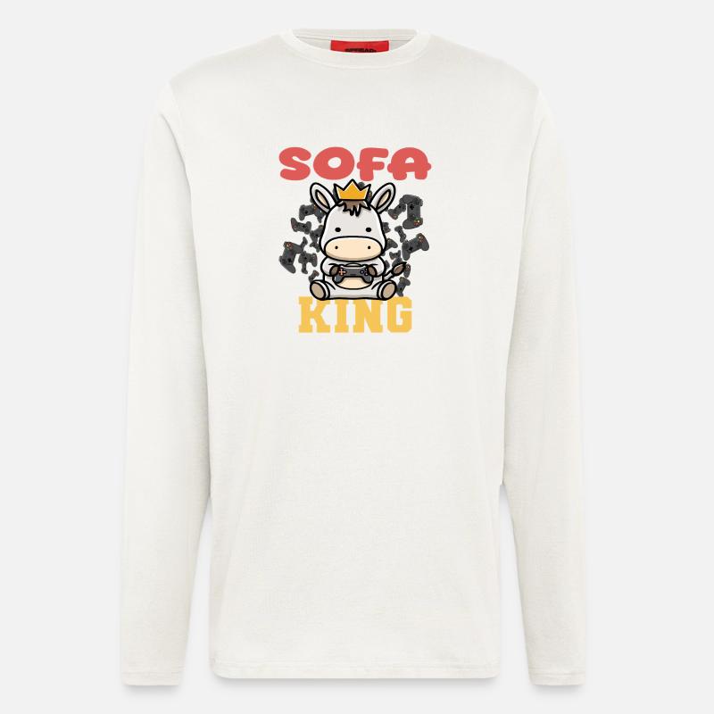 Sofa King gamen - Langarmshirt - made by SPREAD - OFF WHITE
