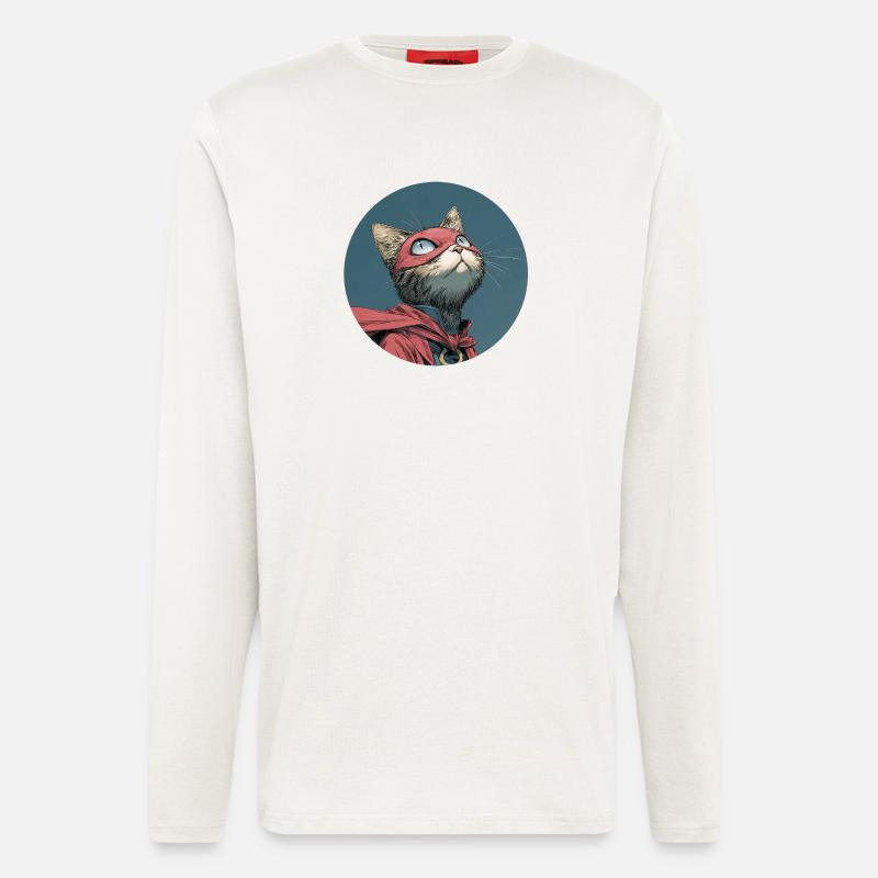 Super cat, manga - Longsleeve - made by SPREAD  - OFF WHITE
