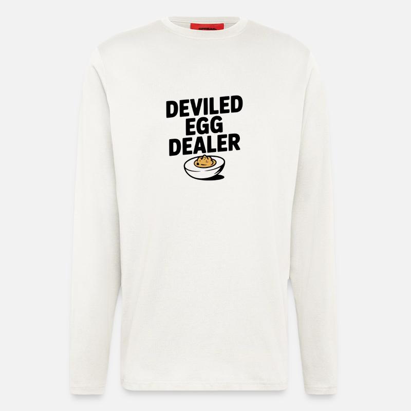 Deviled Egg Dealer - Longsleeve - made by SPREAD  - OFF WHITE