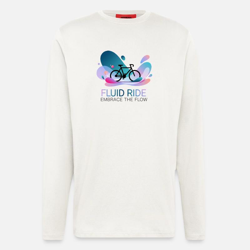 Fluid Ride Umarme den Flow - Langarmshirt - made by SPREAD  - OFF WHITE