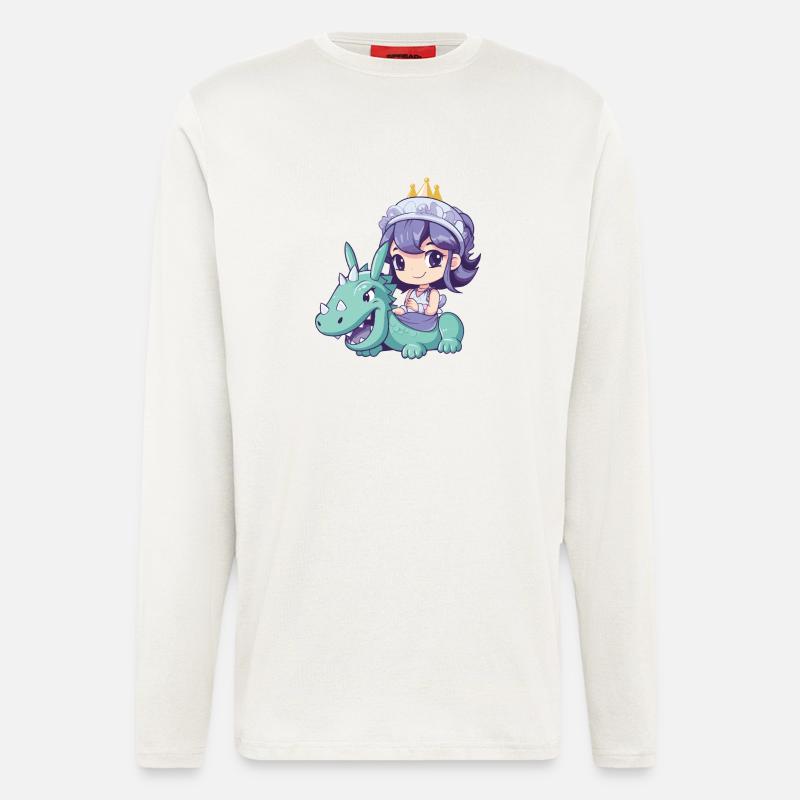 Prinzessin Drache Comic - Langarmshirt - made by SPREAD  - OFF WHITE