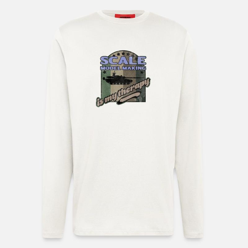 Scale Model Making Therapy - Longsleeve - made by SPREAD  - OFF WHITE