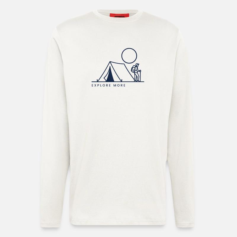 Explore More - Langarmshirt - made by SPREAD  - OFF WHITE