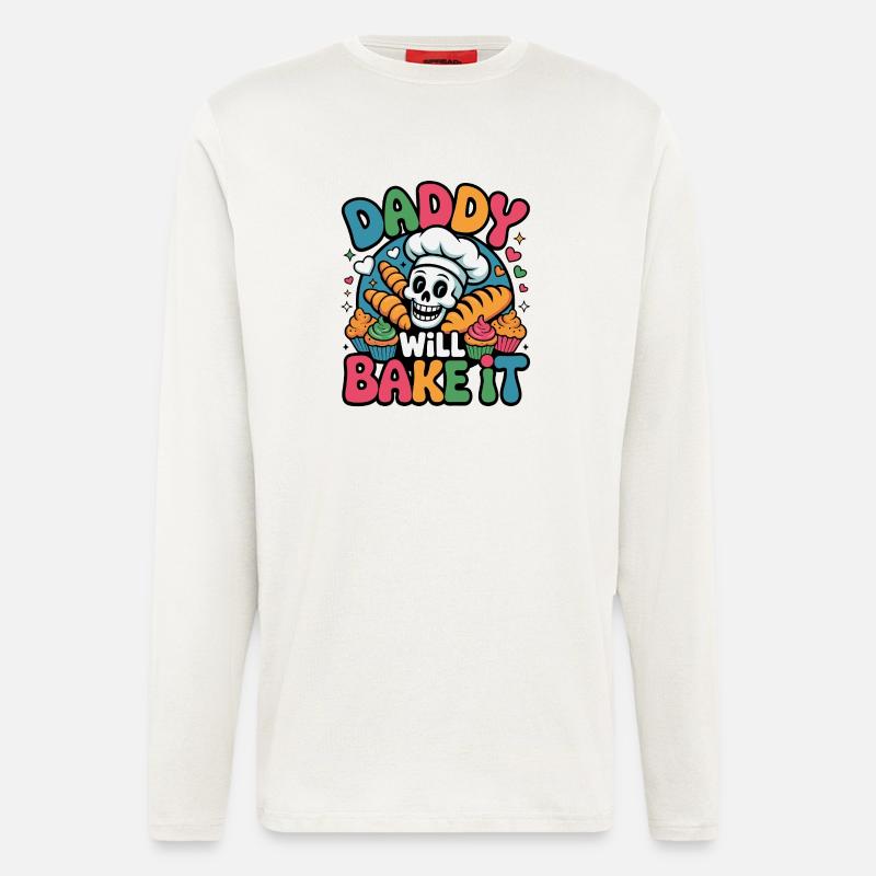 Daddy Will Bake It Skull Bakery - Longsleeve - made by SPREAD  - OFF WHITE