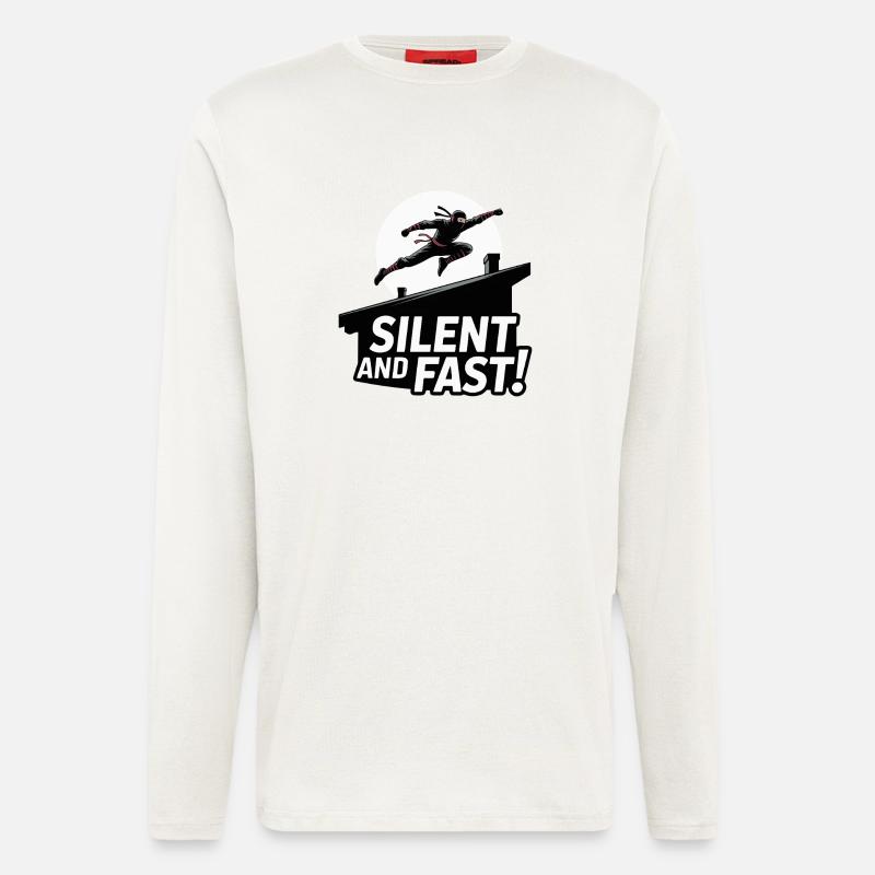 Silent Ninja Dachsprung - Langarmshirt - made by SPREAD  - OFF WHITE
