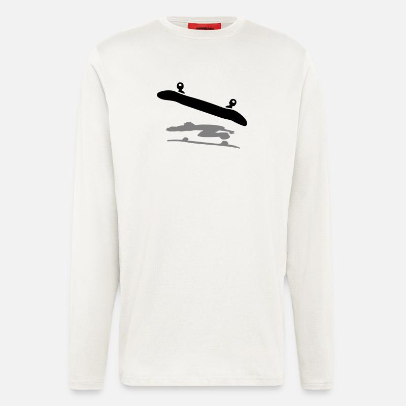 Skateboard - Longsleeve - made by SPREAD  - OFF WHITE