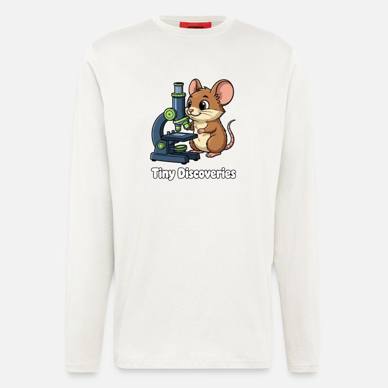 Small Discoveries Mouse Microscope - Longsleeve - made by SPREAD  - OFF WHITE