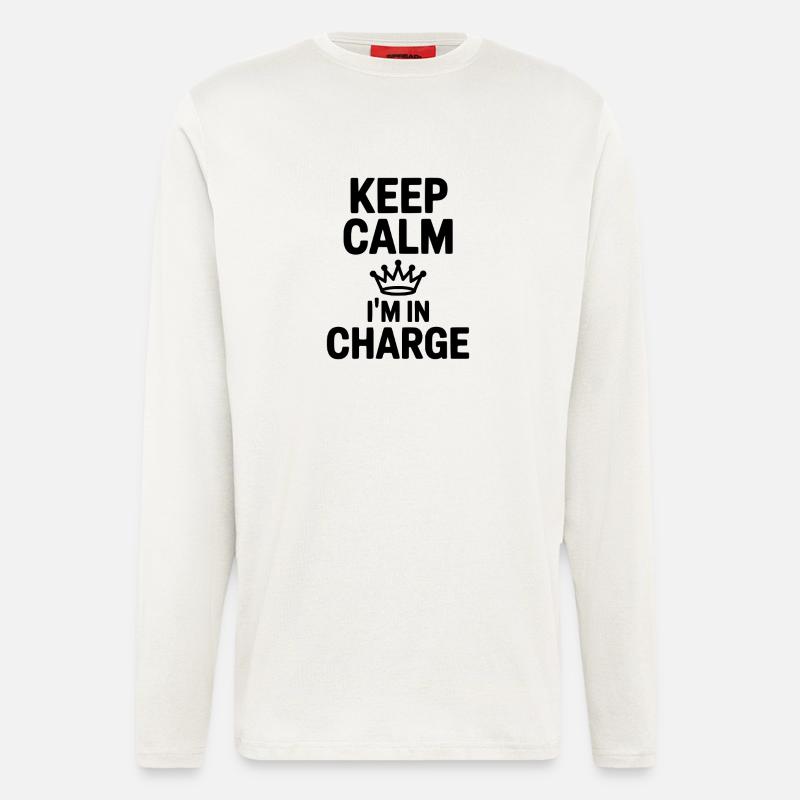 Keep Calm I’m in Charge - Longsleeve - made by SPREAD  - OFF WHITE