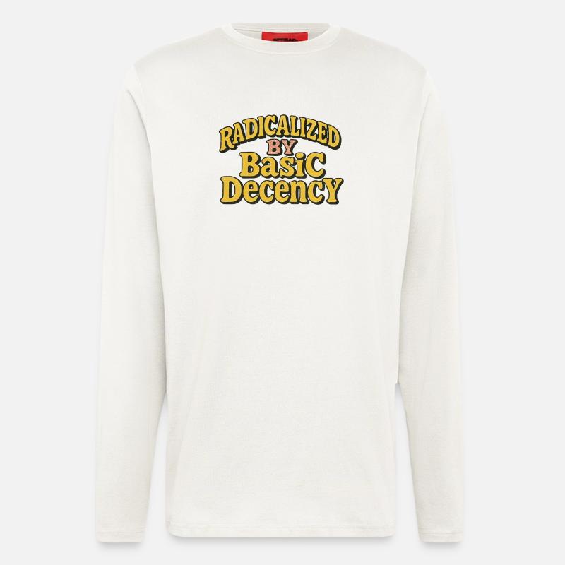 Radicalized by Basic Decency - Longsleeve - made by SPREAD  - OFF WHITE