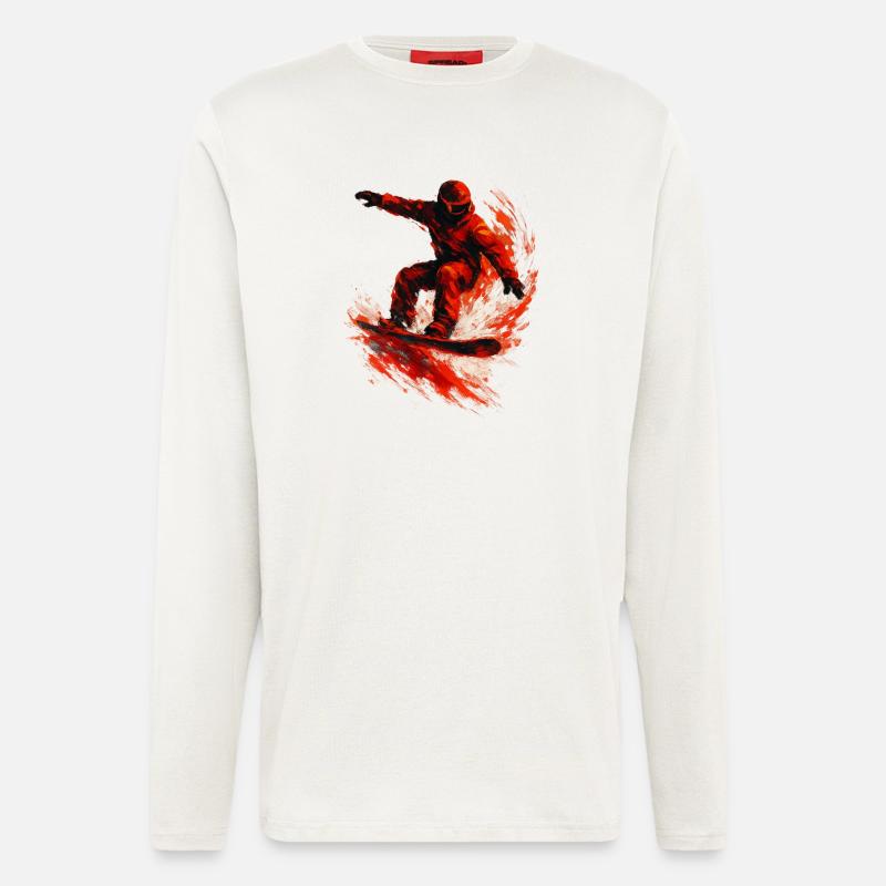 Snowboarding | Snow | Snowboarder | Ski - Longsleeve - made by SPREAD  - OFF WHITE