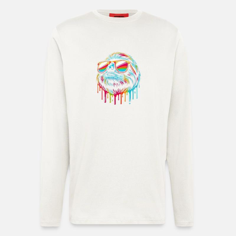 Sloth Sloth Art Lazy Sloth Fan - Longsleeve - made by SPREAD  - OFF WHITE