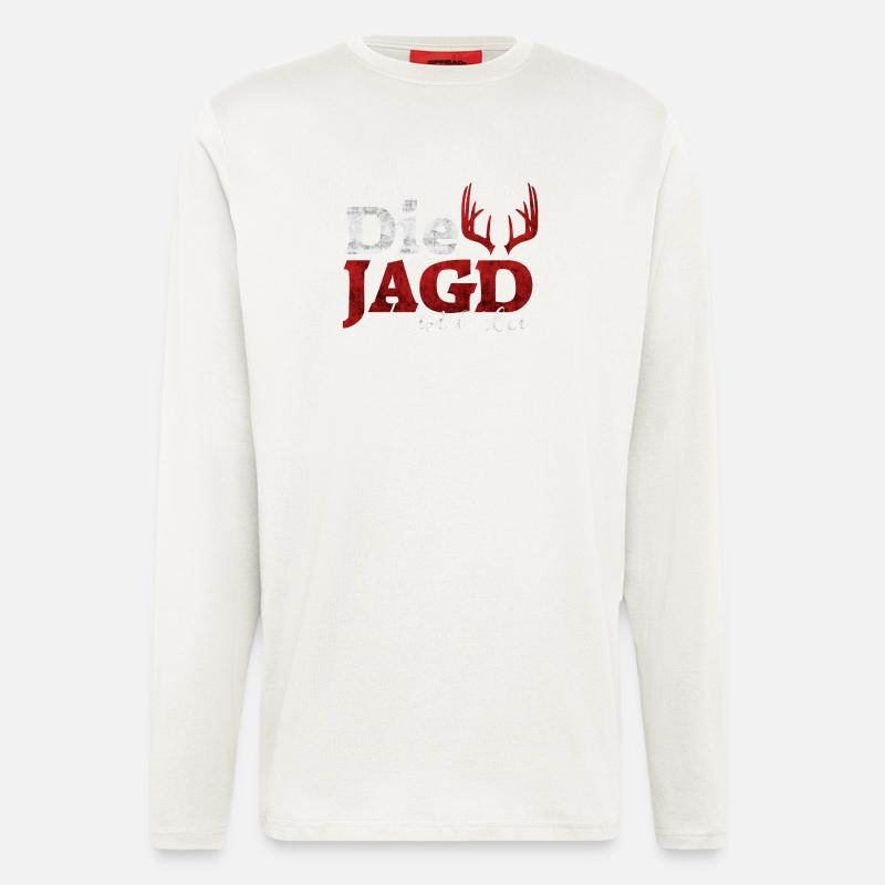 Die Jagd ist vorbei - Langarmshirt - made by SPREAD  - OFF WHITE