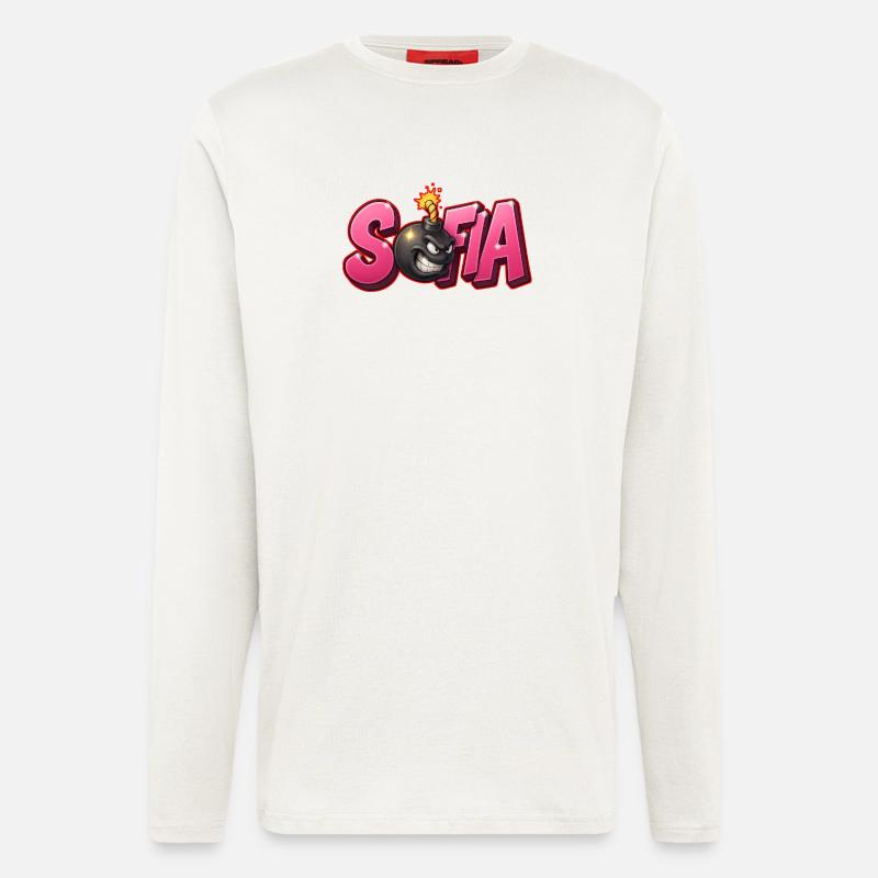 Sofia Graffiti Name Bomb Graffité 3D - Longsleeve - made by SPREAD  - OFF WHITE