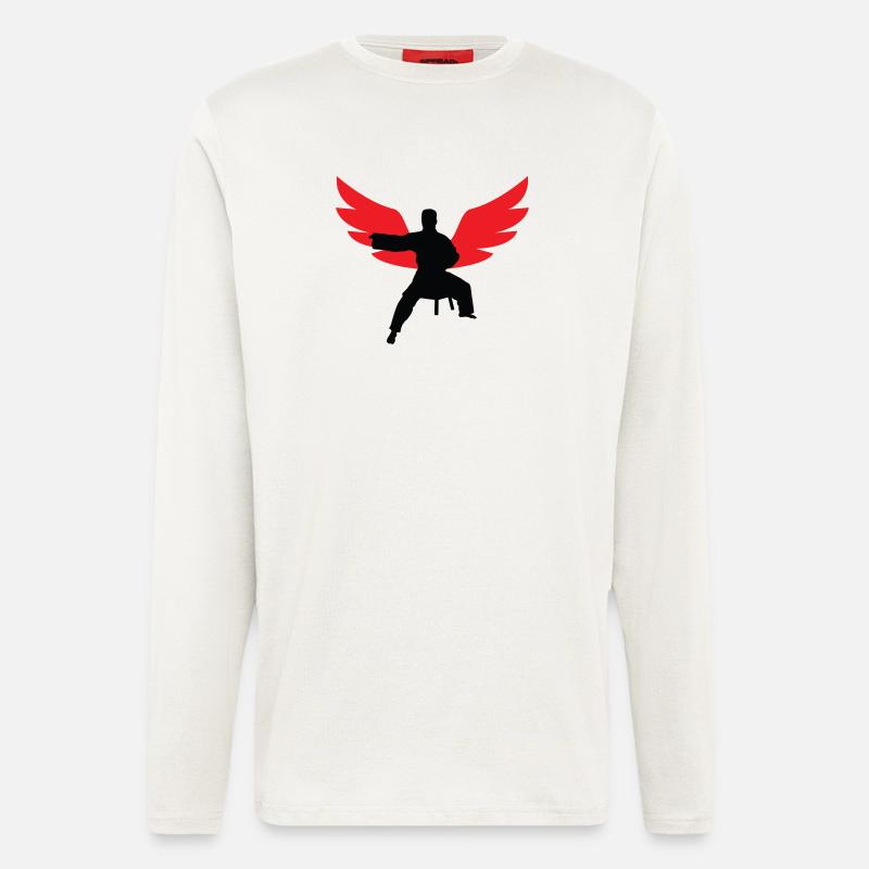Aikido – Kampfsport – Aikido - Langarmshirt - made by SPREAD  - OFF WHITE