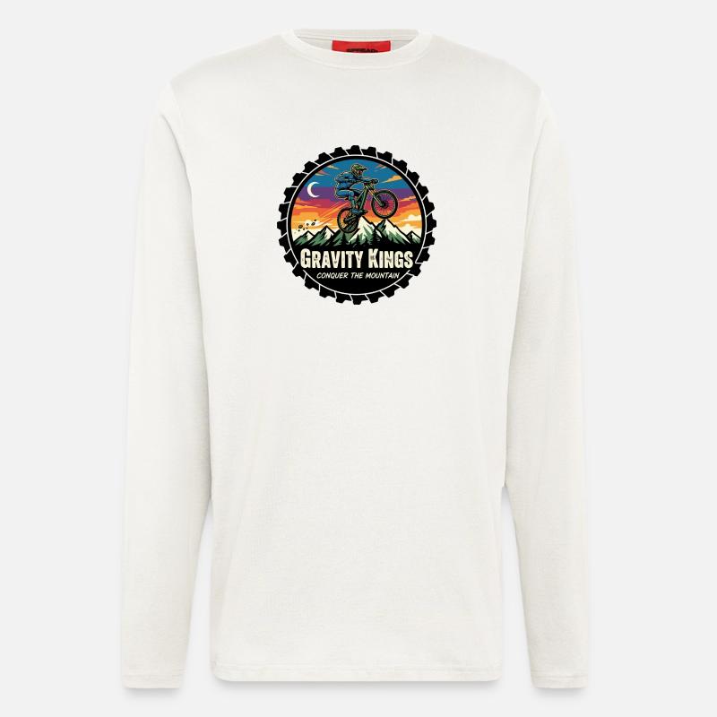 Gravity Kings: Conquer the Mountain - Longsleeve - made by SPREAD  - OFF WHITE
