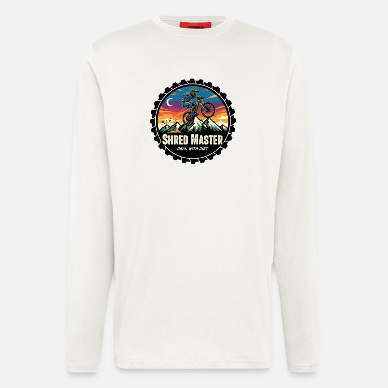 Shred Master Dirt MTB Sunset - Langarmshirt - made by SPREAD  - OFF WHITE