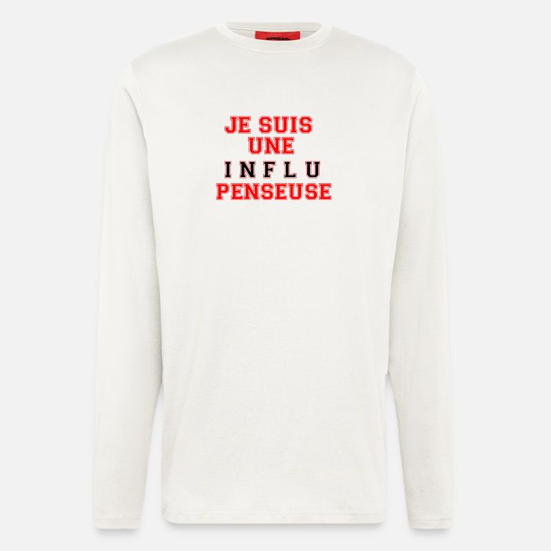 Ich bin ein Influencer - Langarmshirt - made by SPREAD  - OFF WHITE