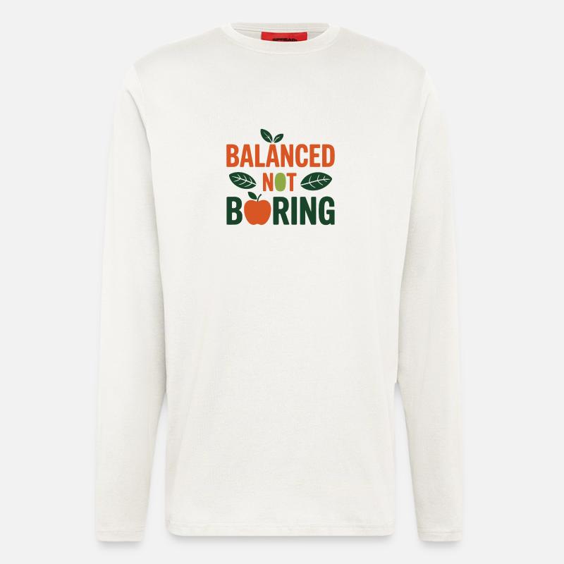 Balanced Not Boring Dietitian Professional - Longsleeve - made by SPREAD - OFF WHITE