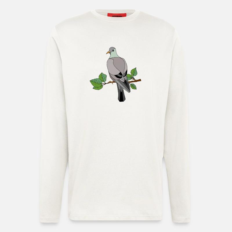 Bunter Vogel - Langarmshirt - made by SPREAD  - OFF WHITE