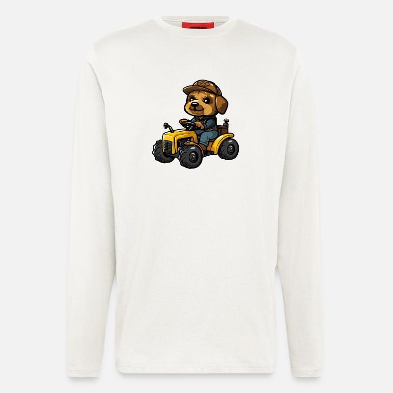 Wal Traktor Farmer - Langarmshirt - made by SPREAD  - OFF WHITE