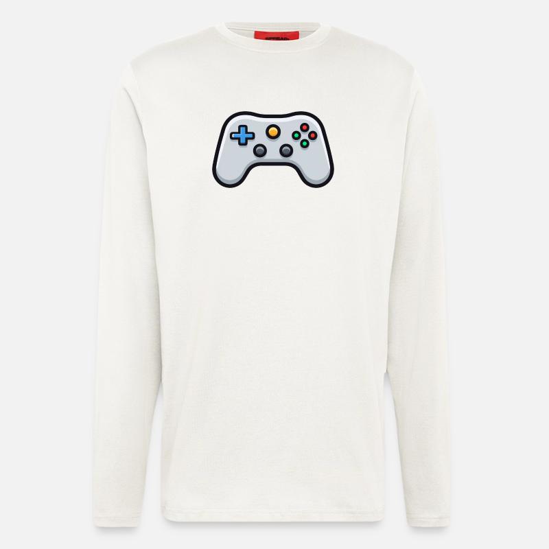 Gamepad Logo, Controller, Retro Console - Longsleeve - made by SPREAD  - OFF WHITE