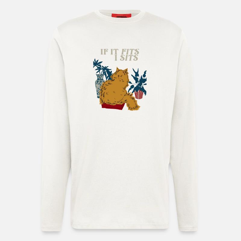 WENN ES IN EINEN SITZ PASST - Langarmshirt - made by SPREAD  - OFF WHITE