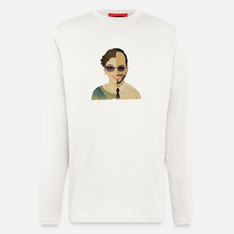 WIR SIND EINS – nette Menschen - Langarmshirt - made by SPREAD  - OFF WHITE