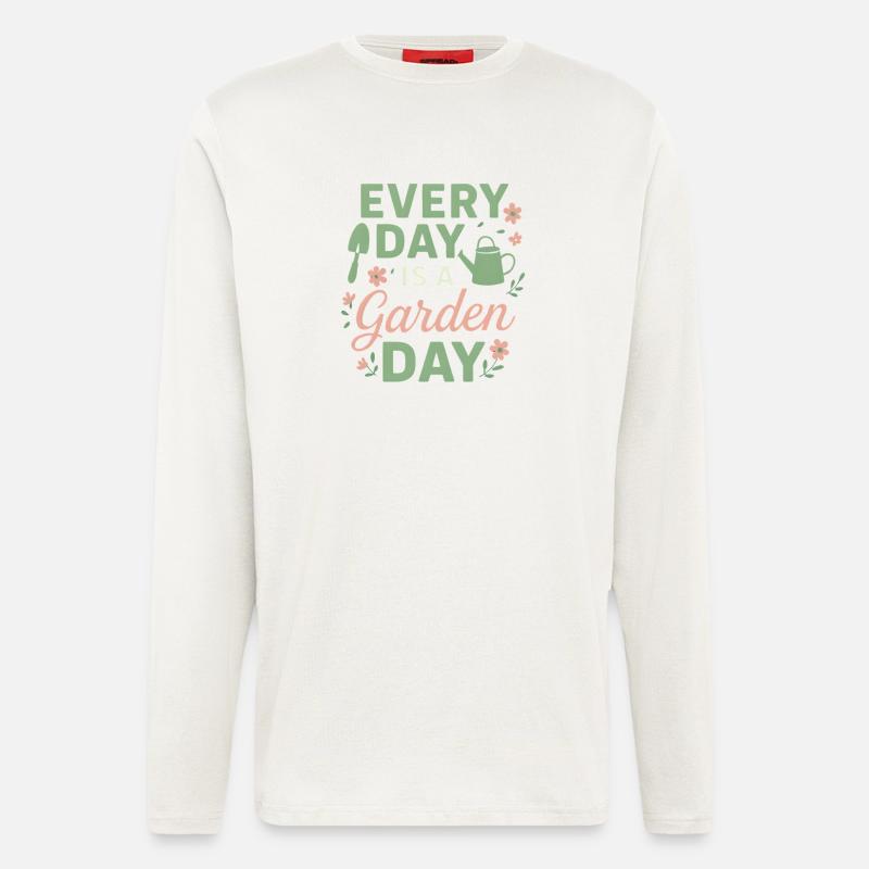 Every Day is a Garden Day - Langarmshirt - made by SPREAD  - OFF WHITE