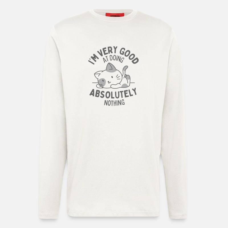 Doing Absolutely Nothing - Longsleeve - made by SPREAD  - OFF WHITE