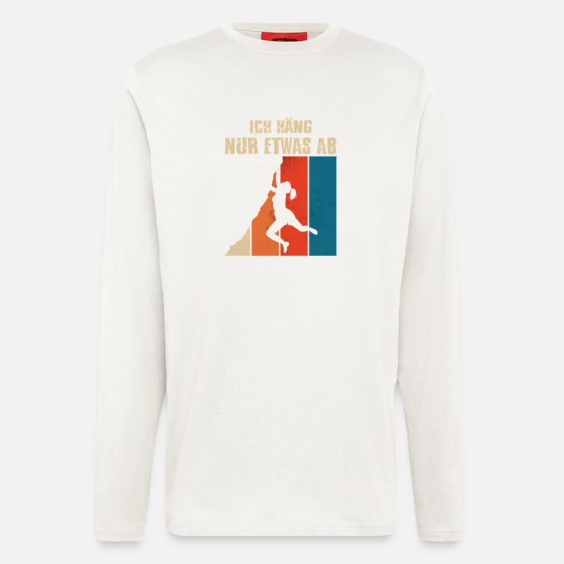 Bouldern Geschenke Klettern Kletterer Boulderer - Langarmshirt - made by SPREAD - OFF WHITE