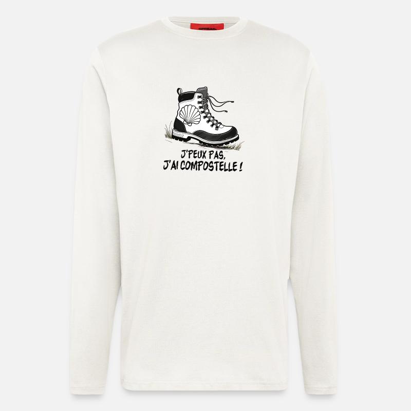 Wanderschuhschale von Compostela - Langarmshirt - made by SPREAD  - OFF WHITE