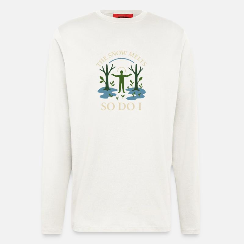 Forest Walk Overthinker Mental Reset - Langarmshirt - made by SPREAD  - OFF WHITE