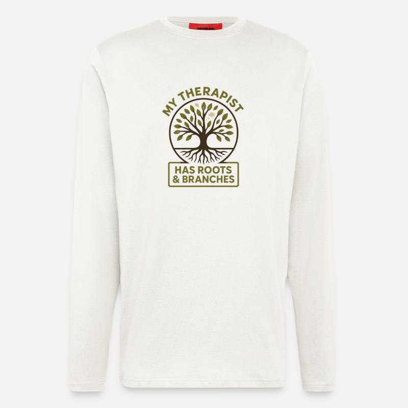 Forest Walk Overthinker Mental Reset - Langarmshirt - made by SPREAD  - OFF WHITE