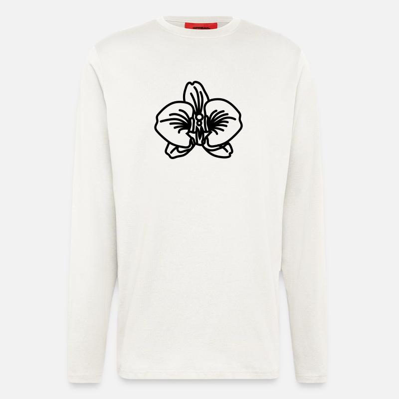 Orchidee - Langarmshirt - made by SPREAD  - OFF WHITE