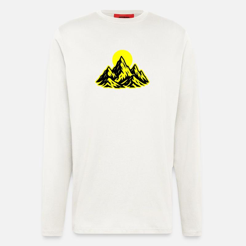 Mountains Sun - Longsleeve - made by SPREAD  - OFF WHITE
