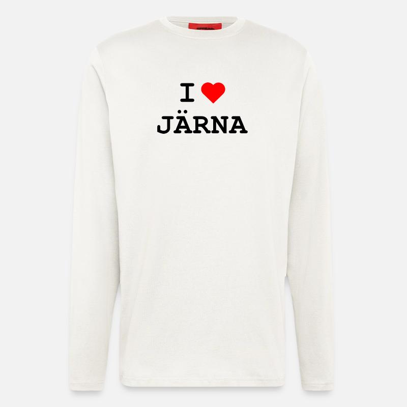 Ich liebe Järna - I love Järna - Langarmshirt - made by SPREAD  - OFF WHITE