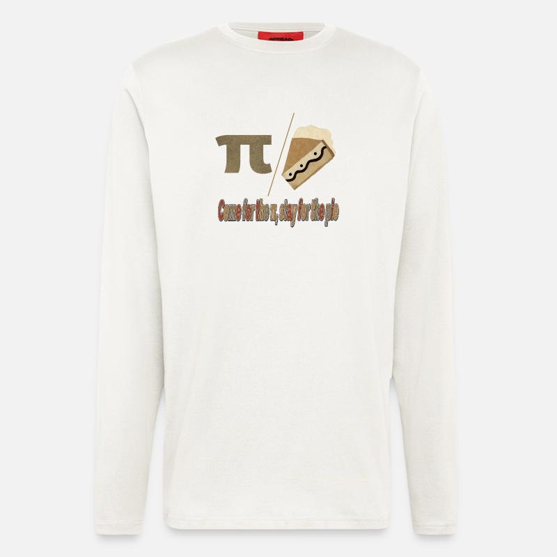 Pi Pie Pun Tee - Longsleeve - made by SPREAD  - OFF WHITE