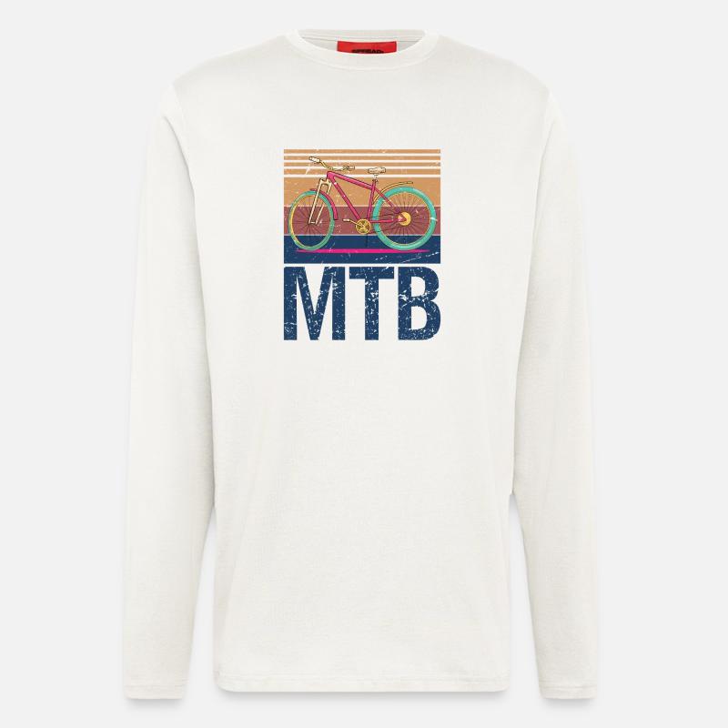 Mountain Biking - Langarmshirt - made by SPREAD  - OFF WHITE