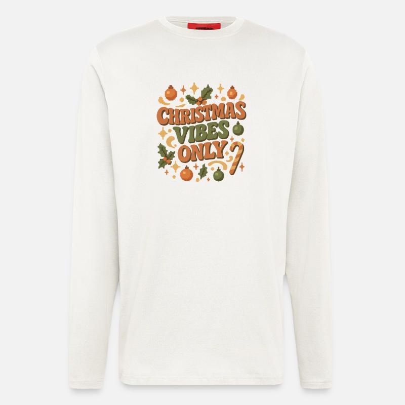Weihnachts Vibes Only - Langarmshirt - made by SPREAD  - OFF WHITE