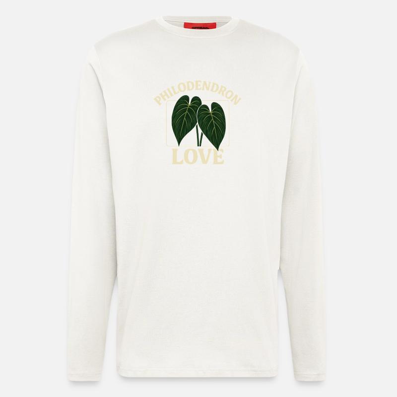 Philodendron Love - Langarmshirt - made by SPREAD  - OFF WHITE