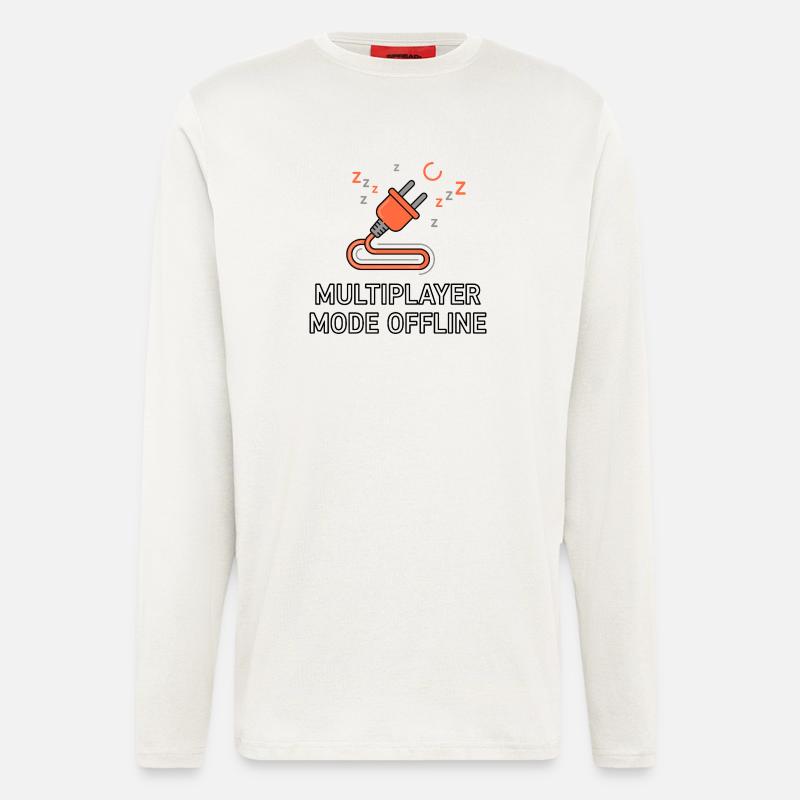 Multiplayer Mode Offline - Langarmshirt - made by SPREAD  - OFF WHITE