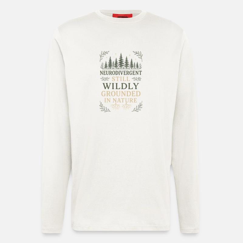 Neurodivergenter Introvertierter - Langarmshirt - made by SPREAD  - OFF WHITE